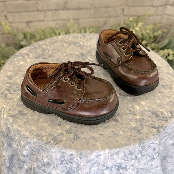 Rugged Outback Smart Fit by Payless Brown Casual Deck Shoes Baby Boys 4M🤎EUC - Picture 8 of 8